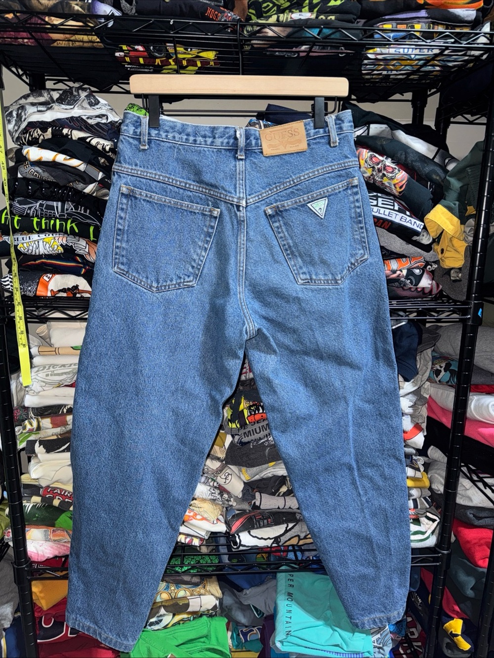 Vintage Guess Georges Marciano High Waisted Tapered Leg Jeans Made in USA 31